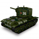 Mould King 20026 Sovietsky ťažký tank KV-2 R/C