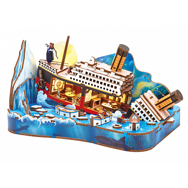 2Kids Toys 3D dřevěná skládačka Miniaturní scéna Titanic