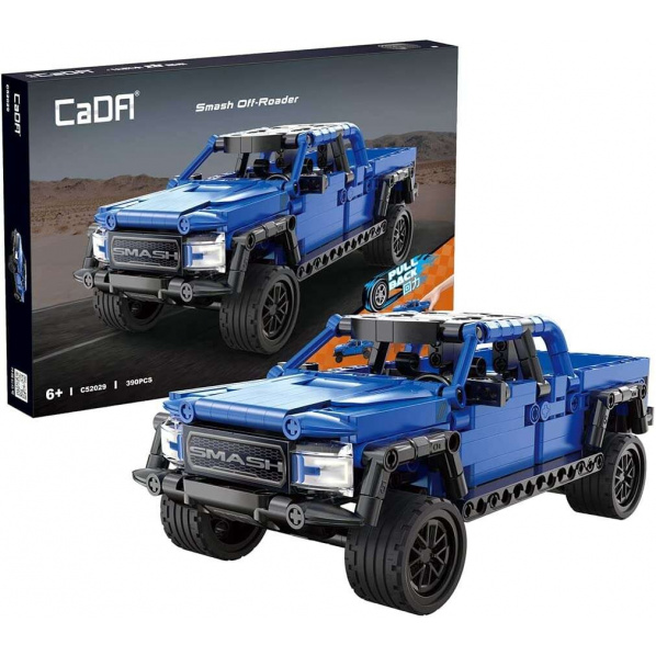 CaDA C52029W Terénne vozidlo Smash Off-Roader Pull-back modré CaDA C52029W Terénne vozidlo Smash Off-Roader Pull-back modré