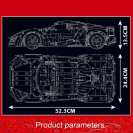 Mould King 13190 Športový automobil W Motors Lykan R/C