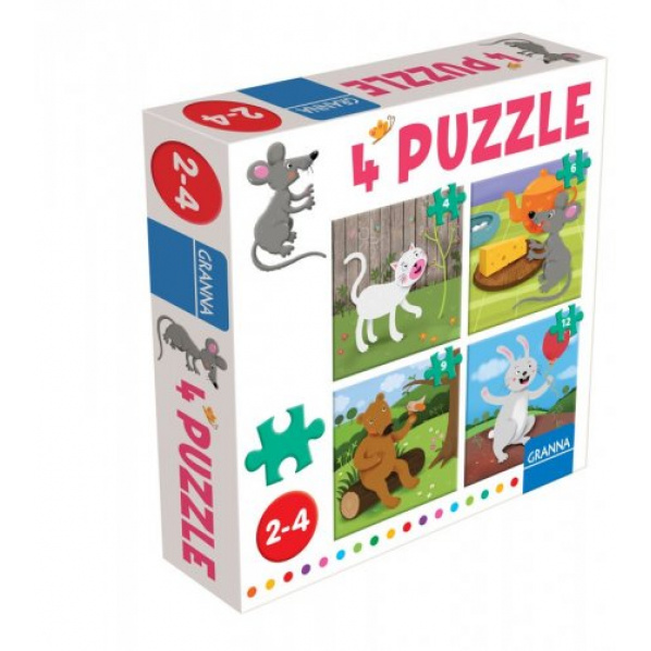 Granna 4 puzzle - myška Granna 4 puzzle - myška
