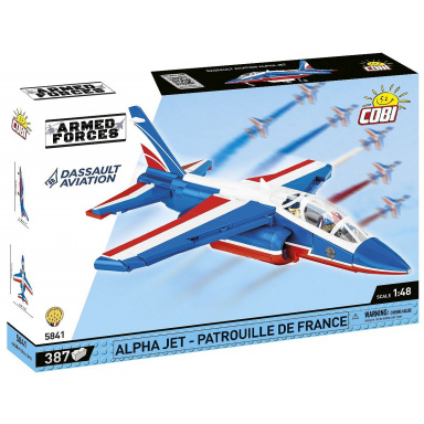 COBI 5841 Francúzske akrobatické lietadlo Alpha Jet – PATROUILLE DE FRANCE