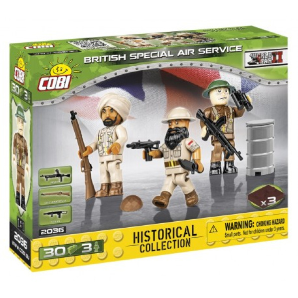 COBI 2036 3 figúrky s doplnkami British Special Air Service SAS COBI 2036 3 figúrky s doplnkami British Special Air Service SAS