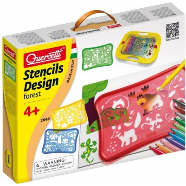 Quercetti 2646_PO Design Forest Stencils