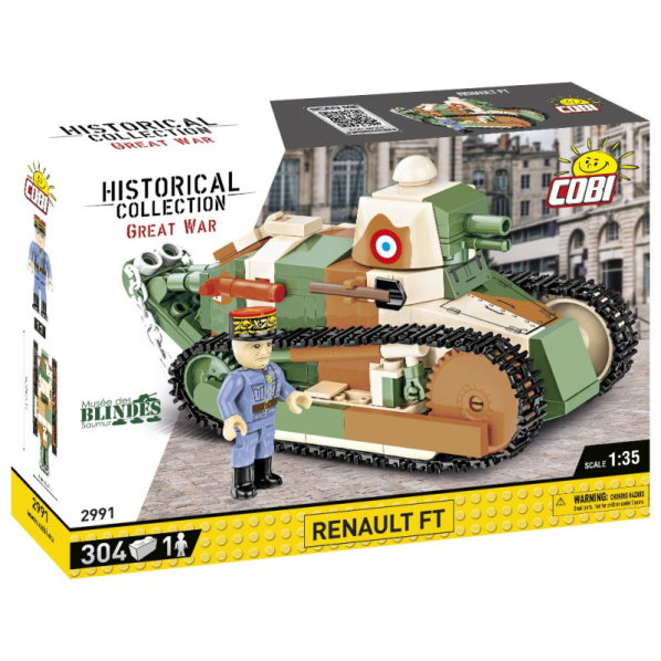 Cobi 2991 Francúzsky ľahký tank Renault FT, Great War Cobi 2991 Francúzsky ľahký tank Renault FT, Great War
