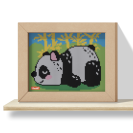 Quercetti 00797 Pixel Art 4 Kawaii Panda – mozaika z kolíčkov