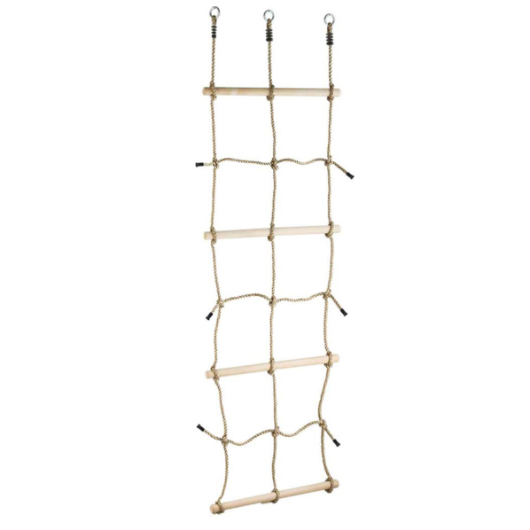 2Kids Toys Šplhací síť s dřevěnými příčkami