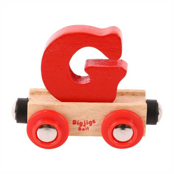 Bigjigs Rail Vagónik drevené vláčikodráhy - Písmeno G Bigjigs Rail Vagónik drevené vláčikodráhy - Písmeno G