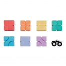 Qbi 131 Smart Puzzle – kreatívna magnetická stavebnica s autíčkami