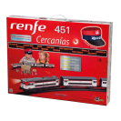 Pequetren PRÍMESTSKÝ VLAK RENFE so stanicou a čiapkou výpravcu