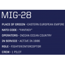 COBI 5859 TOP GUN MIG-28