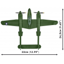 COBI 5882 Americké stíhacie lietadlo Lockheed P-38 Lightning