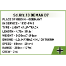 Cobi 2273 Nemecké polopásové vozidlo Sd.Kfz. 10 Demag D7