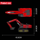 Mould King 15062 Mechanický bager R/C