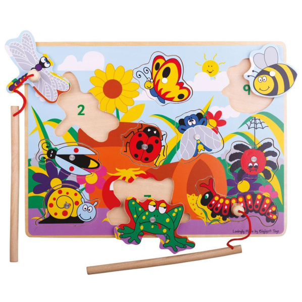 Bigjigs Toys Dřevěné chytání hmyzu Bigjigs Toys Dřevěné chytání hmyzu