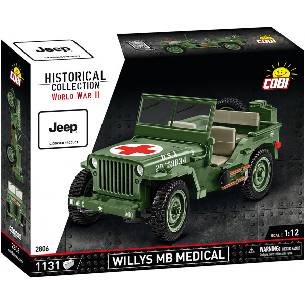 COBI 2806 Americký terénny automobil Jeep Willys MB