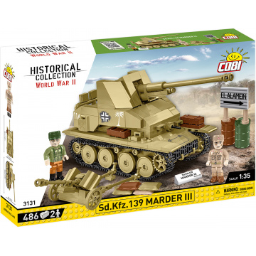 COBI 3131 Sd. Kfz. 139 Marder III, 1:35, 486 k, 2 f