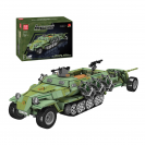 Mould King 20027 R/C Kolopásový transportér SD KFZ 251/1 + protitankové delo PAK 40