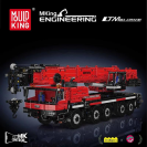 Mould King 17074 Červený autožeriav R/C LTM 1110