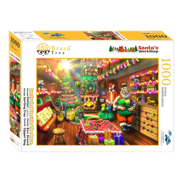 Brain Tree Puzzle Santova dílna 1000 dílků Brain Tree Puzzle Santova dílna 1000 dílků