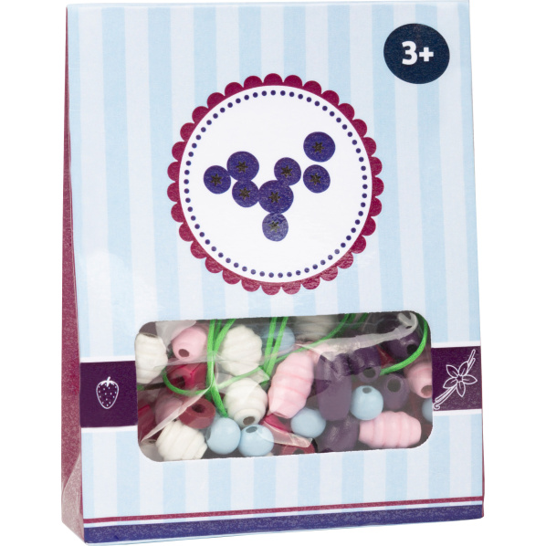 small foot Dřevěné korálky Candy 1ks fialová