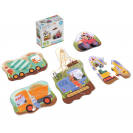 Betexa KukiKuk - Vééliké puzzle Stavebné stroje