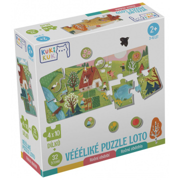 Betexa KukiKuk - Vééliké Puzzle loto Ročné obdobie