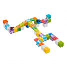 Qbi 116 Stunt Arena Action-Packed STEM Track – kreatívna magnetická stavebnica s autíčkami