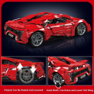 Mould King 13190 Športový automobil W Motors Lykan R/C