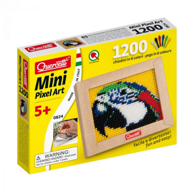 Quercetti 00824 Mini Pixel Art - papagáj