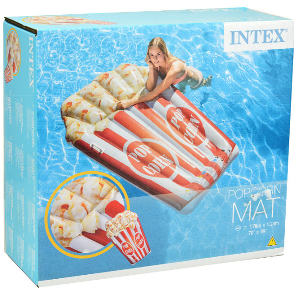 INTEX 58779 Nafukovací matrac popcorn 178×124 cm