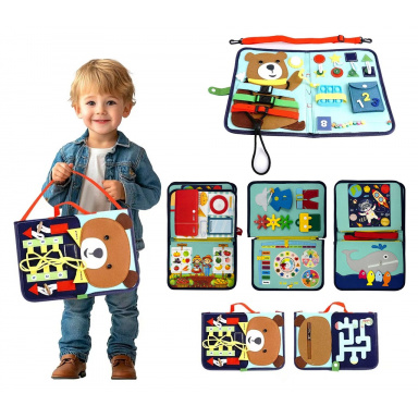 2Kids Toys Senzorická busy kniha Medvídek