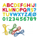 Quercetti 02808 Lacing  ABC + 123 alphabets and numbers