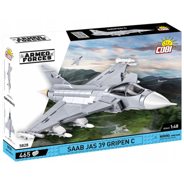 COBI 5828 Švédske viacúčelové bojové lietadlo SAAB JAS 39 Gripen C Czech Air Force 