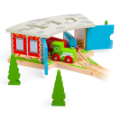 Bigjigs Rail Trojité depo s bránou
