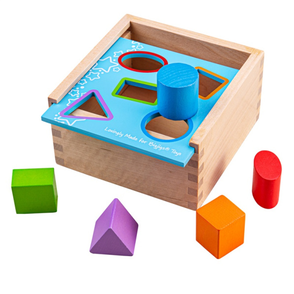 Bigjigs Toys Vkládací krabička s tvary Bigjigs Toys Vkládací krabička s tvary