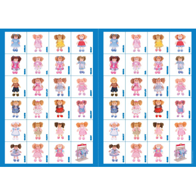 2Kids Toys Papírové pexeso panenky
