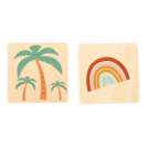 small foot Dřevěné pexeso Safari 28 ks