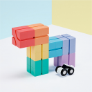 Qbi 131 Smart Puzzle – kreatívna magnetická stavebnica s autíčkami