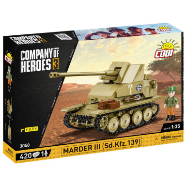 Cobi 3050 Nemecký stíhač tankov Marder III Sd.Kfz.139 – Company of Heroes