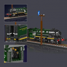 Mould King 12044 Flying Scotsman – Britská parná lokomotíva