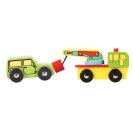 Bigjigs Rail Drevené autodráhy - sada áut