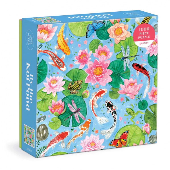 Galison Puzzle Rybníček s Koi kapry 1000 dílků Galison Puzzle Rybníček s Koi kapry 1000 dílků