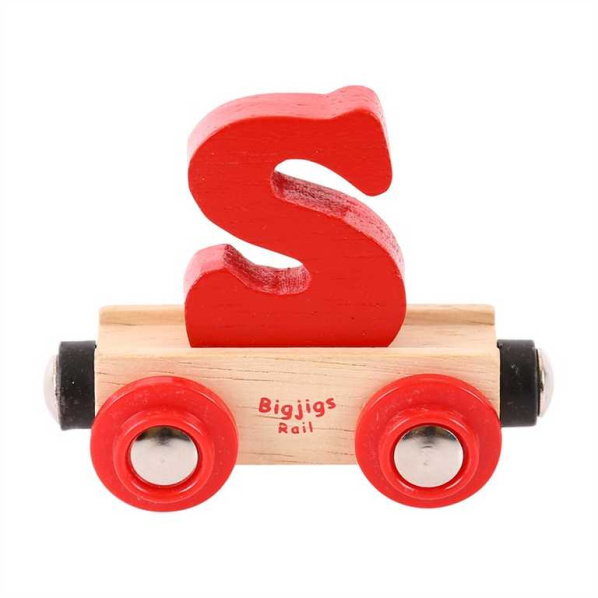 Bigjigs Rail Vagónik drevené vláčikodráhy - Písmeno S Bigjigs Rail Vagónik drevené vláčikodráhy - Písmeno S