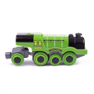 Bigjigs Rail Elektrická lokomotíva Flying Scotsman zelená